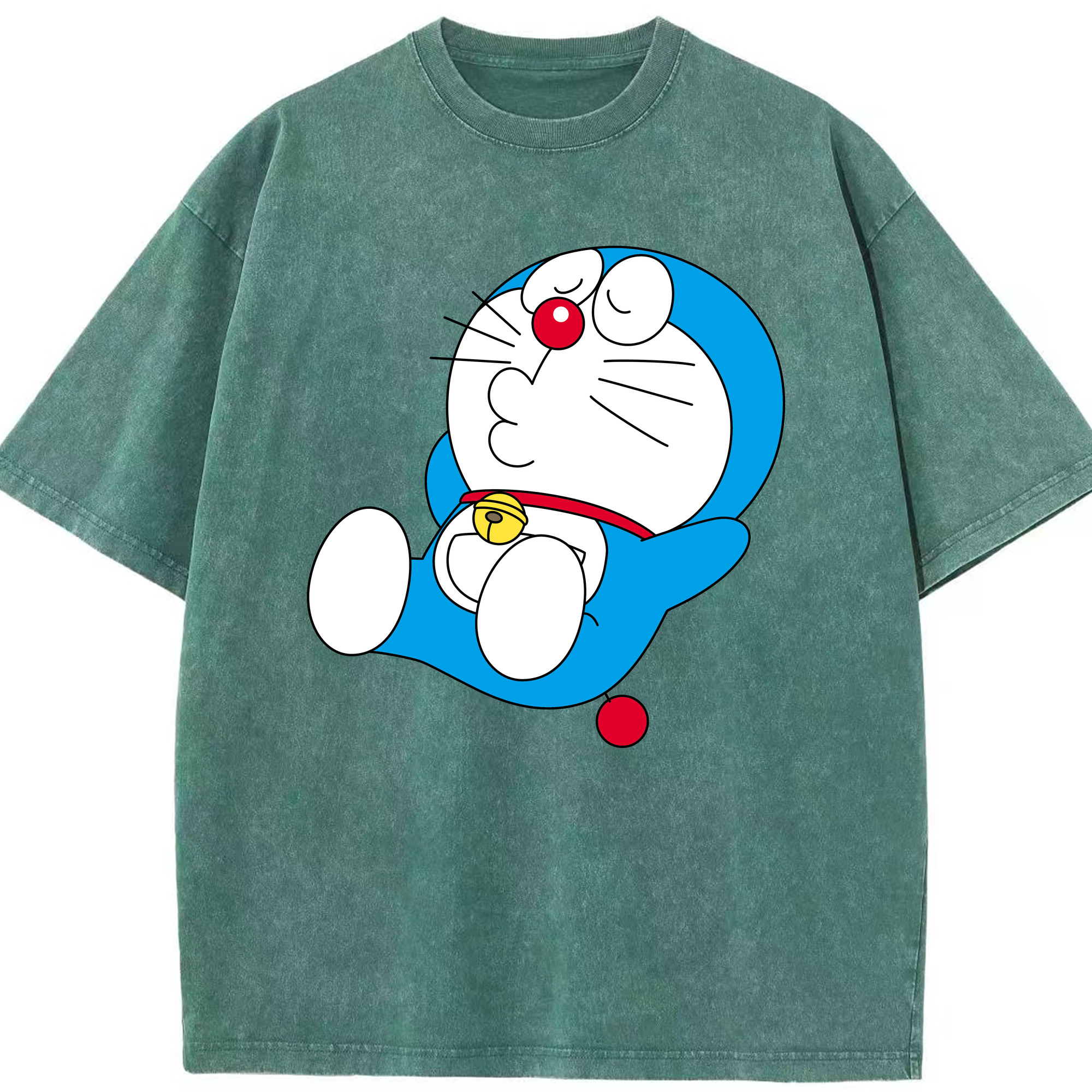 （画像用） ドラえもん Doraemon 綿100% ヴィンテージ風 半袖Tシャツ（フロントプリント）